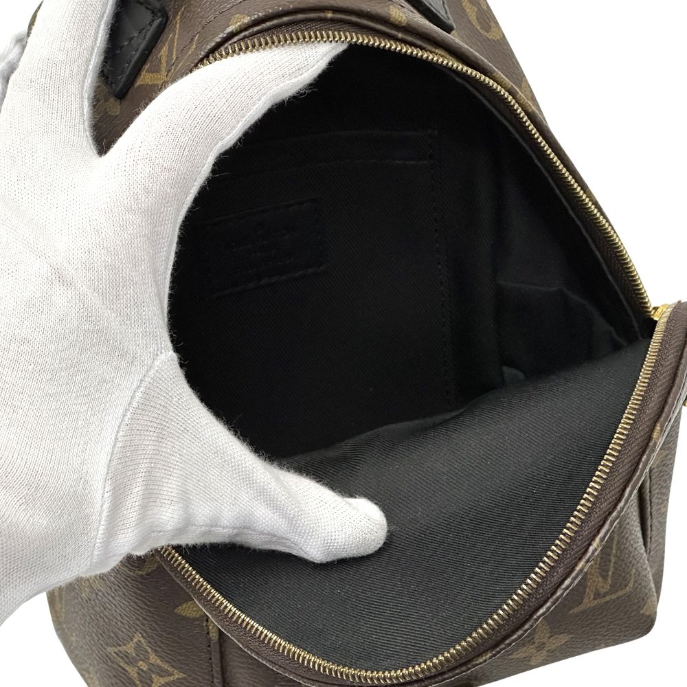Louis Vuitton Monogram Backpack Palm Springs Mini Brown Black Compact — view 4