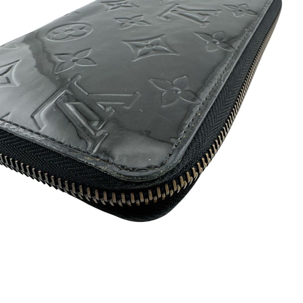 Louis Vuitton Round Zip Wallet Vernis Black — view 4
