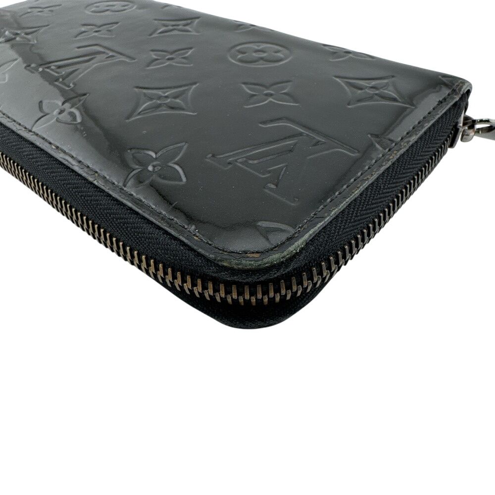 Louis Vuitton Round Zip Wallet Vernis Black — view 3