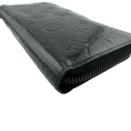 Louis Vuitton Round Zip Wallet Vernis Black — view 5