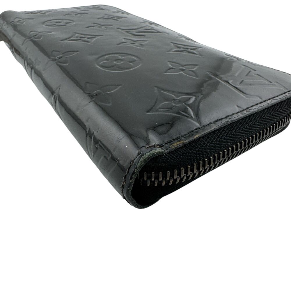 Louis Vuitton Round Zip Wallet Vernis Black — view 5