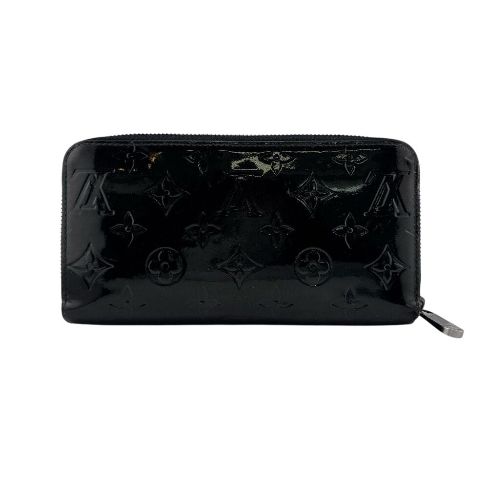 Louis Vuitton Round Zip Wallet Vernis Black — view 2