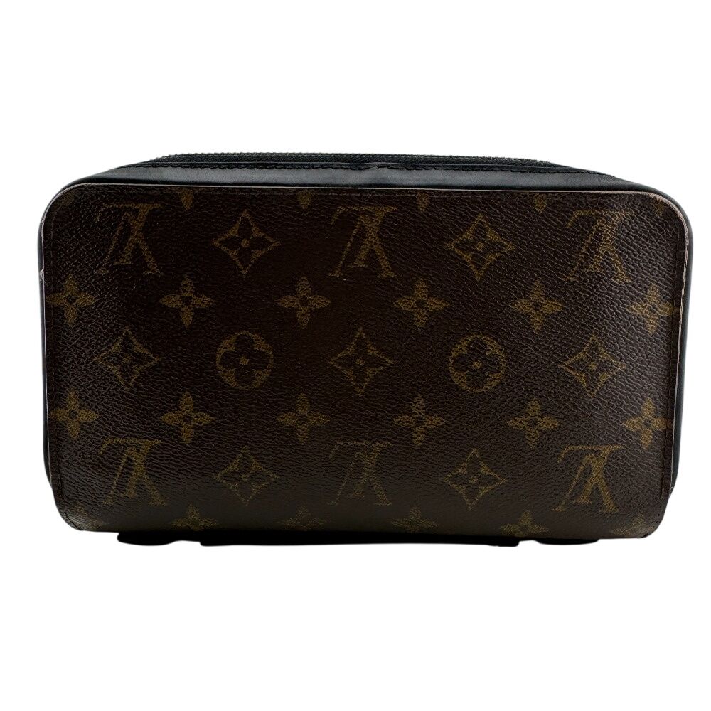 Louis Vuitton Round Zip Wallet Zippy XL Monogram Macassar Leather Second Brown — view 2