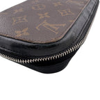 Louis Vuitton Round Zip Wallet Zippy XL Monogram Macassar Leather Second Brown — view 3