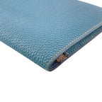 Hermes Series Button Dogon GM Togo Wallet Blue — view 6