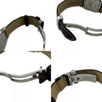 Cartier 3 Hands Date Santos Garbe Leather Watch Brown — view 8