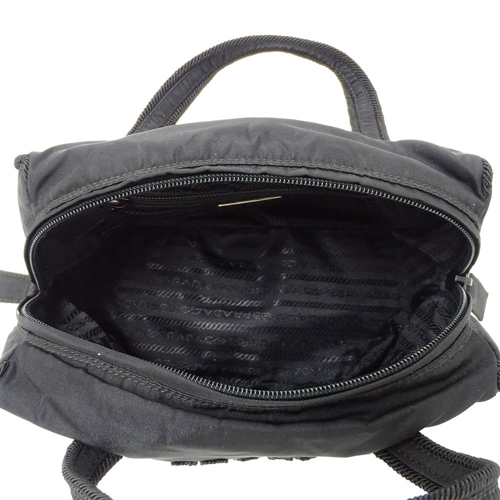Prada Bag Handbag Tessuto Nylon Beads Black Going Out Adult Simple — view 5