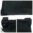 Prada Tessuto Black Silver Nylon Shoulder Bag — view 5