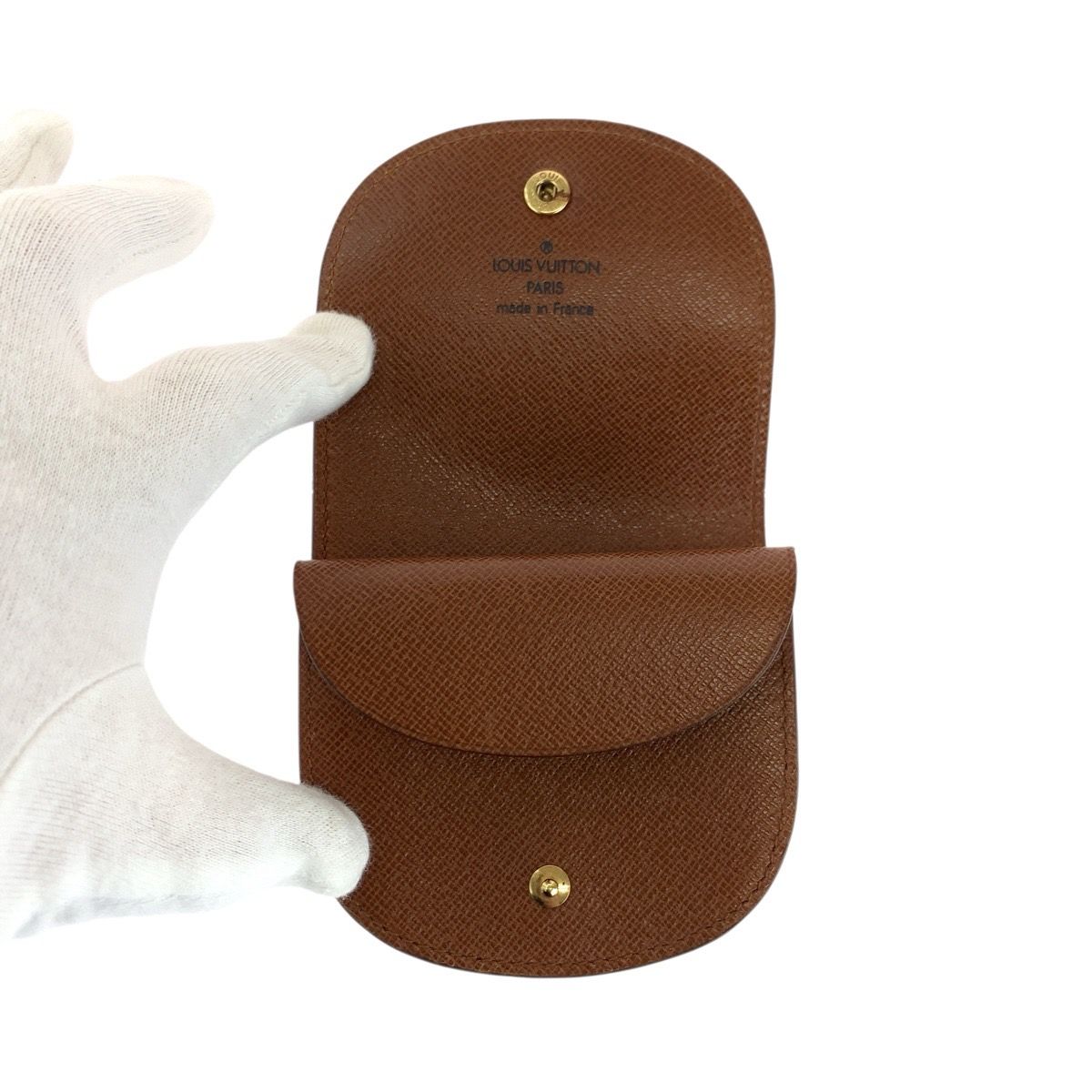 Louis Vuitton Monogram Porte-Monnaie Guse Brown Coin Purse — view 5
