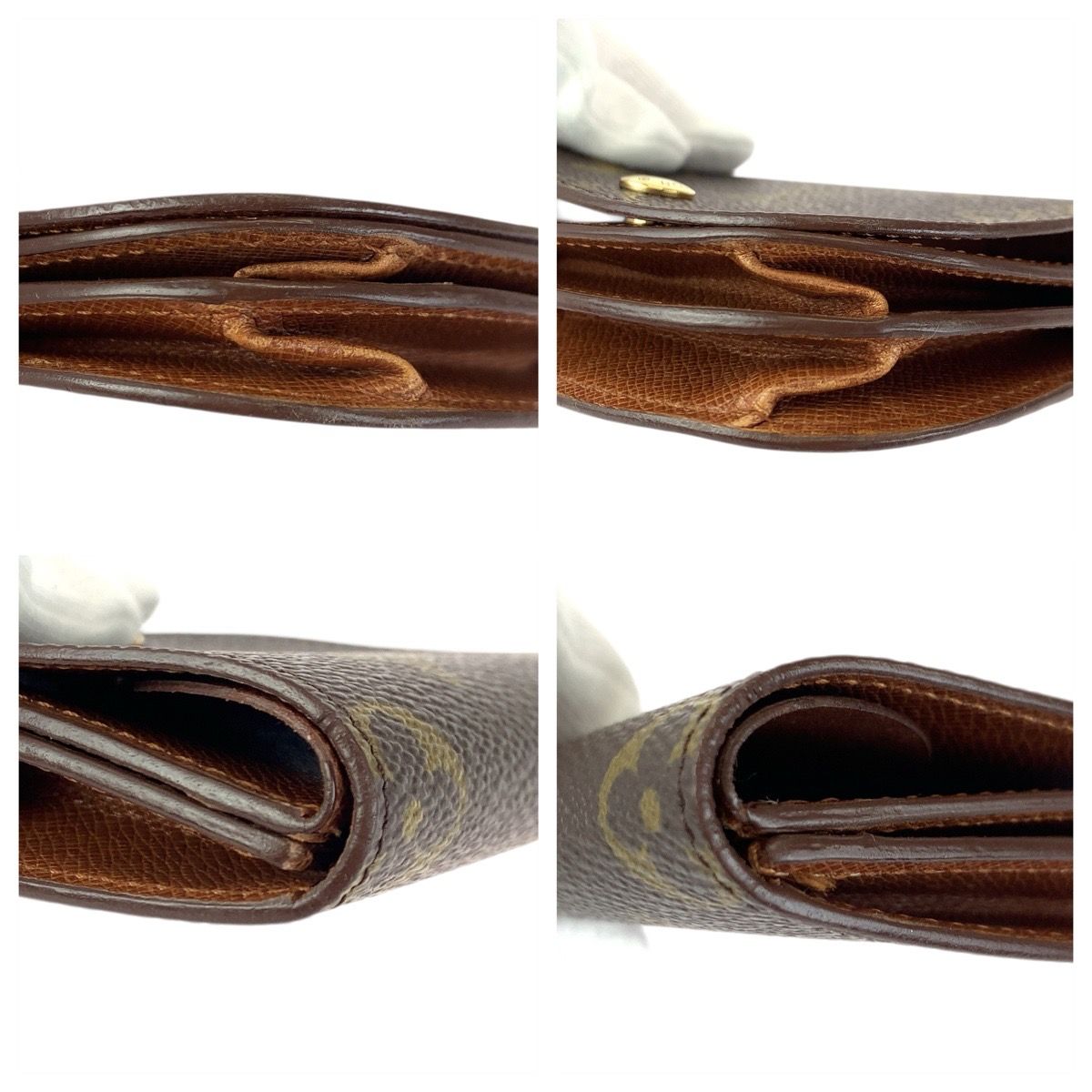 Louis Vuitton Monogram Porte-Monnaie Guse Brown Coin Purse — view 3