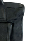 Gucci Black Silver GG Canvas Leather 000 Tote — view 6