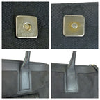 Gucci Black Silver GG Canvas Leather 000 Tote — view 5