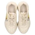 Gucci Rython GG Logo Print Light Sand Sneakers 8 — view 4
