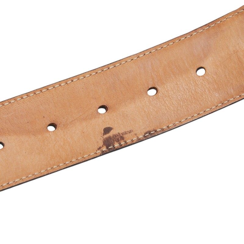 Gucci Guccissima Interlocking Belt 34 Black Leather — view 5