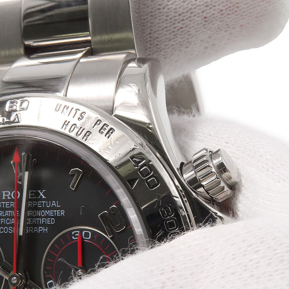 Rolex Cosmograph Daytona 18k White Gold M Number Watch Black Dial — view 5
