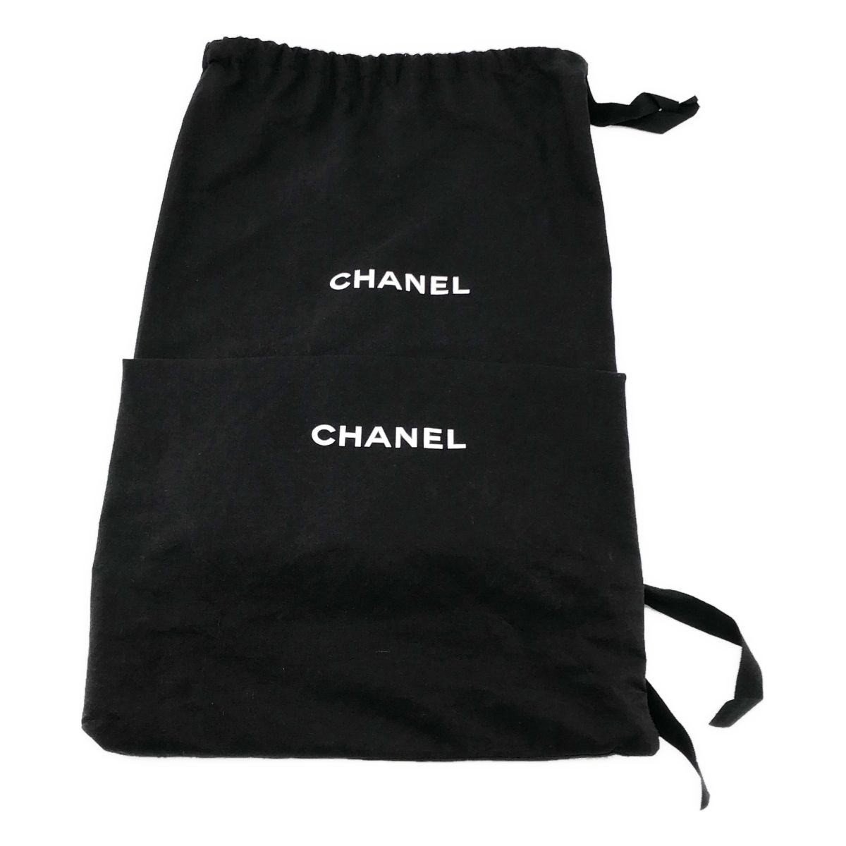 Chanel CC Logo Side Zip Lace Up Boots 36.5 Black — view 8