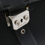 Hermes Sac a Depeches 38 Business Briefcase Document Purse Fjord Leather Navy — view 5