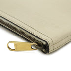 Gucci Print Portfolio Clutch Leather Ivory White Green Red — view 4