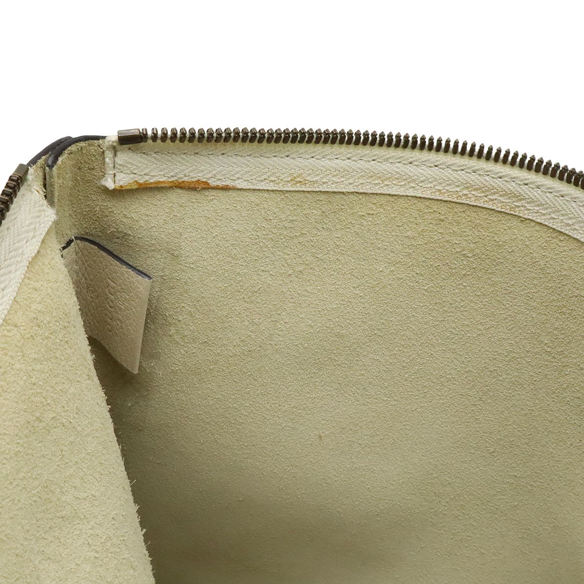 Gucci Print Portfolio Clutch Leather Ivory White Green Red — view 6