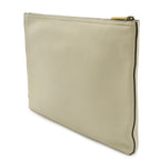Gucci Print Portfolio Clutch Leather Ivory White Green Red — view 2