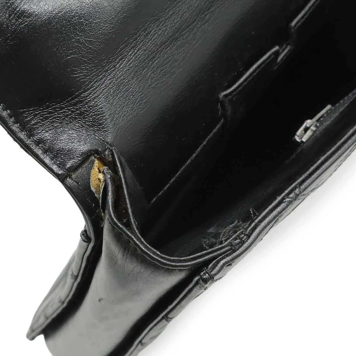 Chanel Bicolor CC Logo Business Briefcase Document Purse Handbag Leather Black — view 7