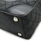 Chanel Paris New York Klein Quilted CC Logo Tote Shoulder Bag Nylon Canvas Black — view 3