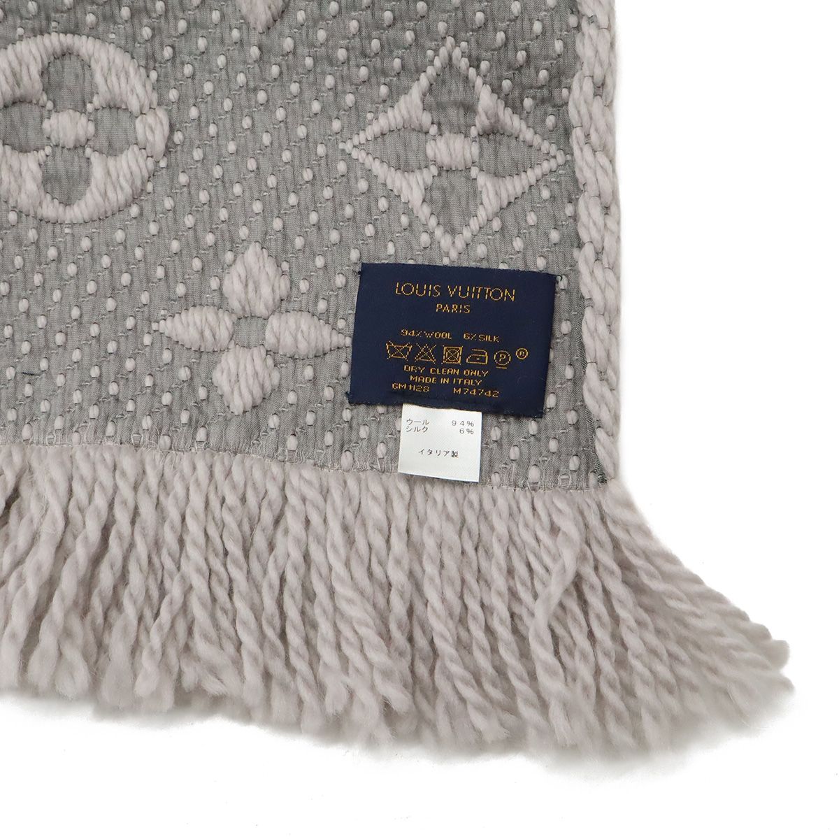 Louis Vuitton Logomania Scarf 94% Wool 6% Silk — view 8