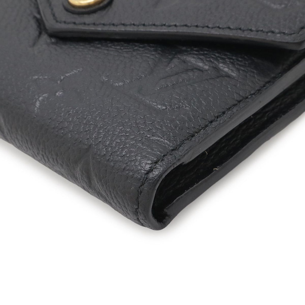 Louis Vuitton Monogram Empreinte Portefeuille Victorine Trifold Wallet Noir — view 3