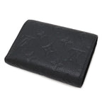 Louis Vuitton Monogram Empreinte Portefeuille Victorine Trifold Wallet Noir — view 2