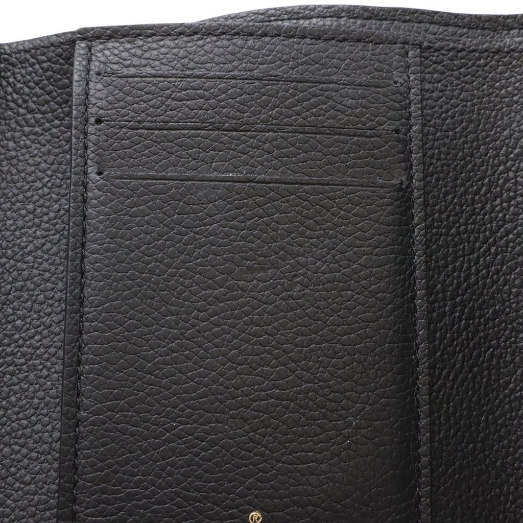 Louis Vuitton Monogram Empreinte Portefeuille Victorine Trifold Wallet Noir — view 6