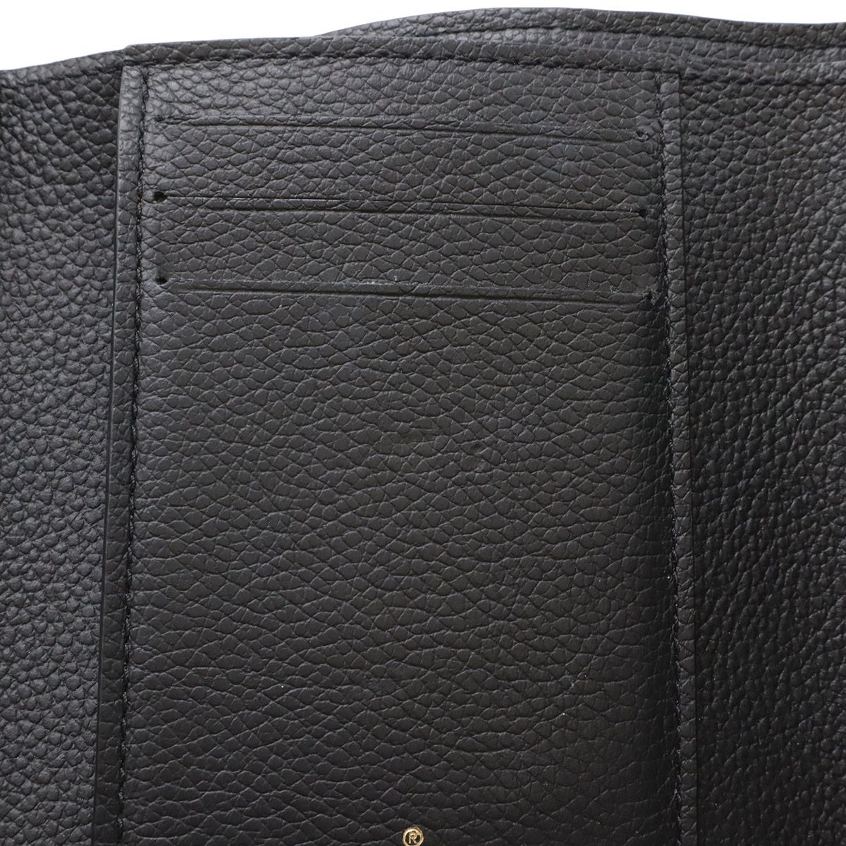 Louis Vuitton Monogram Empreinte Portefeuille Victorine Trifold Wallet Noir — view 6