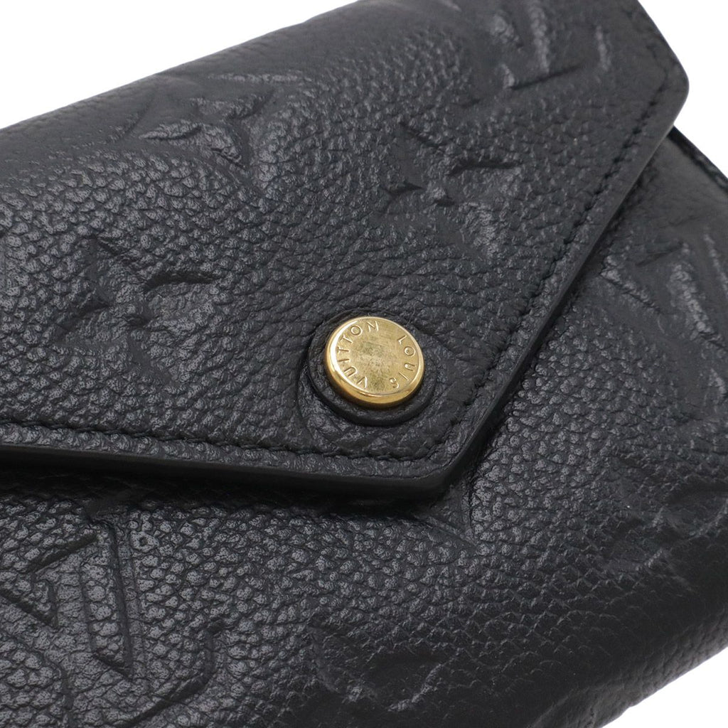 Louis Vuitton Monogram Empreinte Portefeuille Victorine Trifold Wallet Noir — view 4
