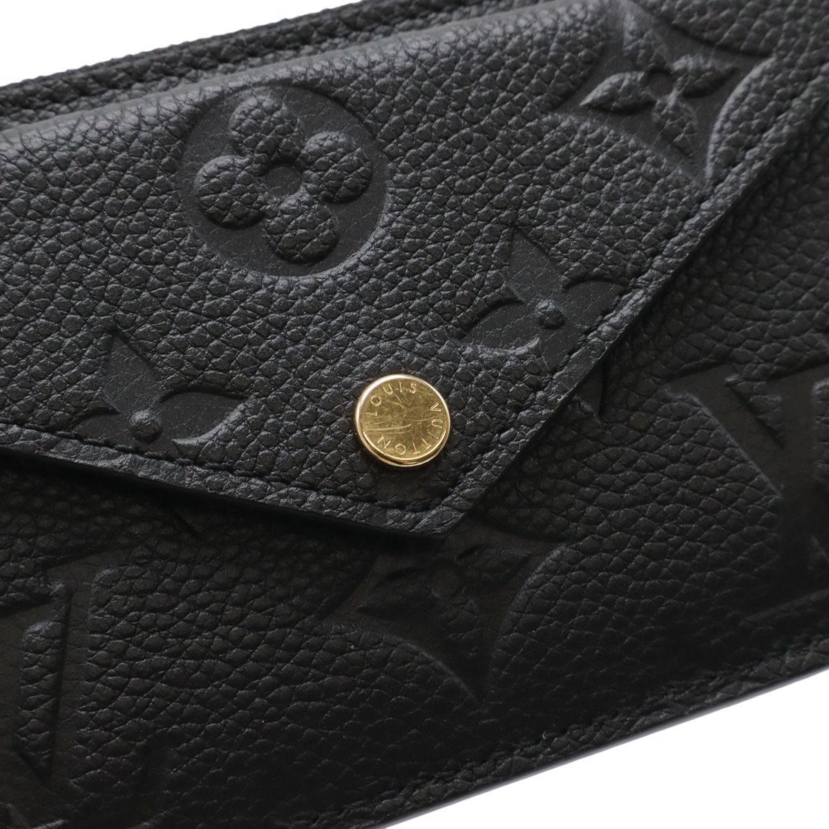 Louis Vuitton Monogram Empreinte Card Holder Recto Verso Coin Purse Case Noir — view 4