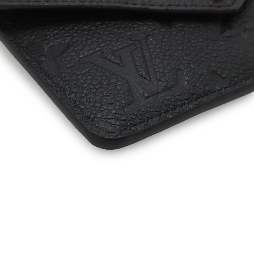 Louis Vuitton Monogram Empreinte Card Holder Recto Verso Coin Purse Case Noir — view 3