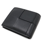 Bottega Veneta Maxi Intrecciato Cassette Bifold Wallet Leather Black — view 2