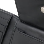 Bottega Veneta Maxi Intrecciato Cassette Bifold Wallet Leather Black — view 6