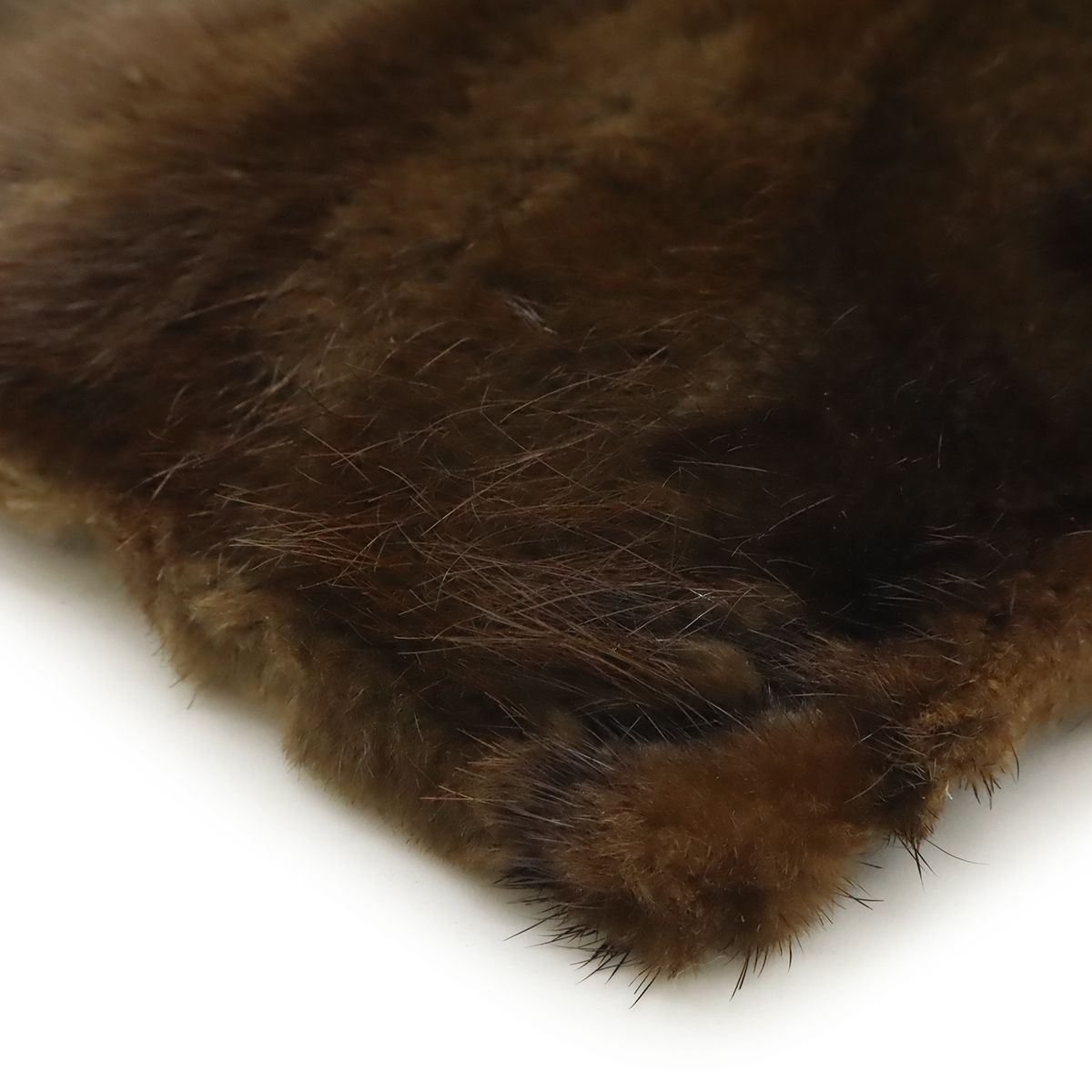 Loewe Fur Tote Leather Dark Brown Black — view 3