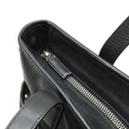 Prada Tote 2-Way Shoulder Bag Crossbody Leather Nero Black Silver — view 5