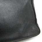 Prada Tote 2-Way Shoulder Bag Crossbody Leather Nero Black Silver — view 9