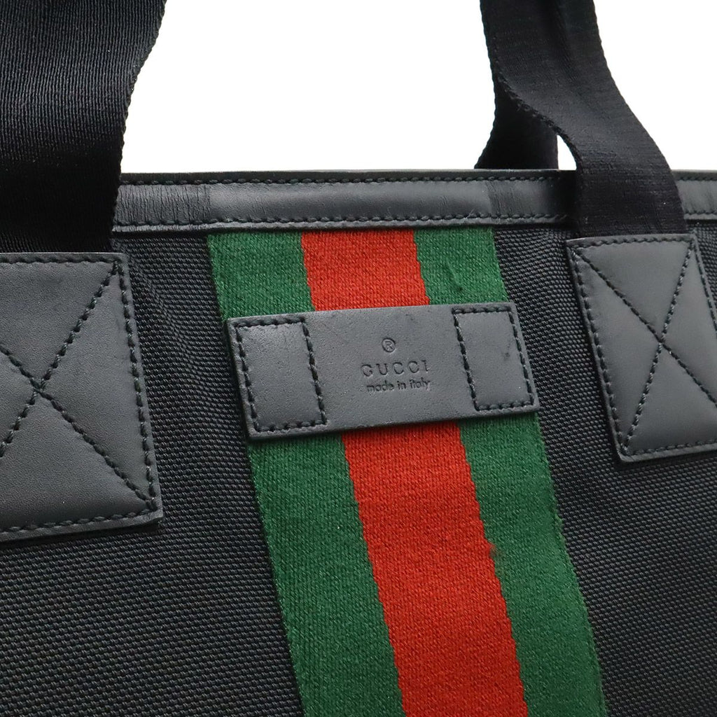 Gucci Web Stripe Sherry Tote — view 9