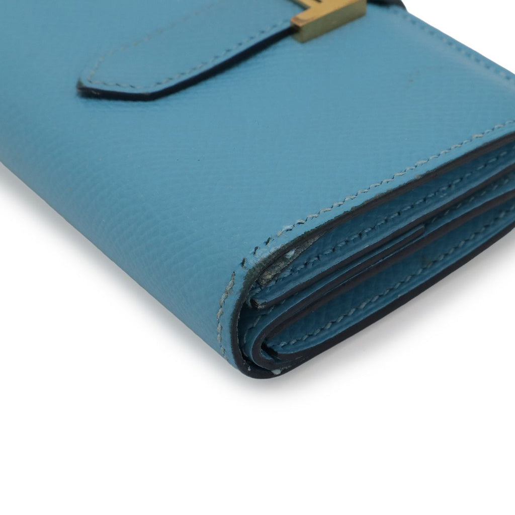 Hermes Bearn Mini Card Case Business Holder Mini Wallet Coin Purse Veau Epsom — view 3