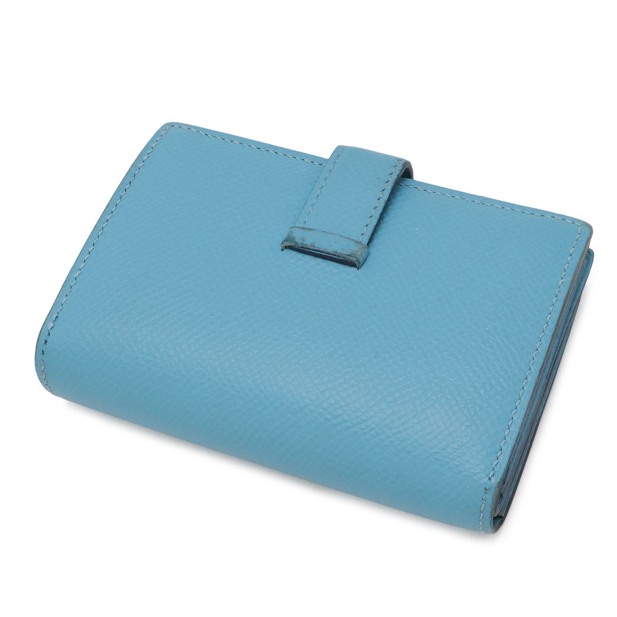Hermes Bearn Mini Card Case Business Holder Mini Wallet Coin Purse Veau Epsom — view 2