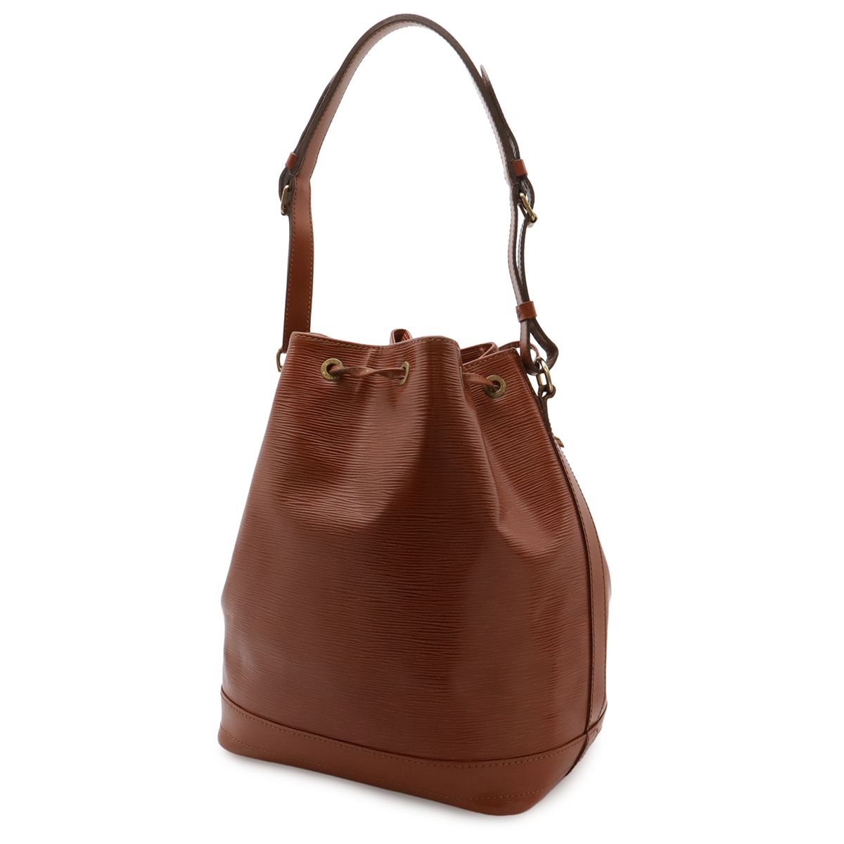 Louis Vuitton Epi Noe Drawstring Shoulder Bag Leather Kenya Brown — view 2