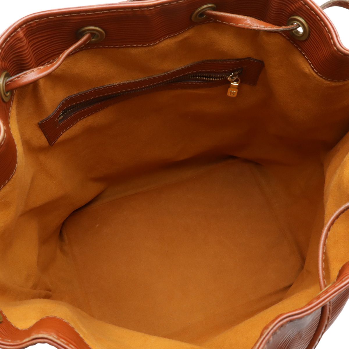 Louis Vuitton Epi Noe Drawstring Shoulder Bag Leather Kenya Brown — view 6
