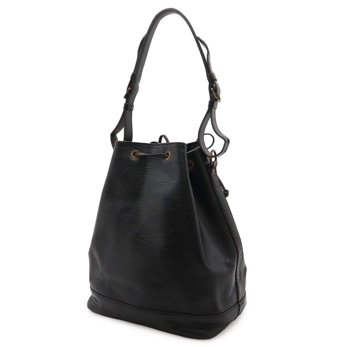 Louis Vuitton Epi Noe Shoulder Bag Drawstring Noir Black Gold — view 2