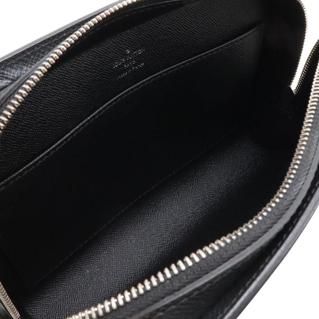Louis Vuitton Taiga Baikal Clutch Handbag Ardoise Black — view 5