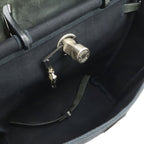 Hermes Herbag a Dos PM Backpack 2-Way Handbag Toile Officier Leather Black — view 8