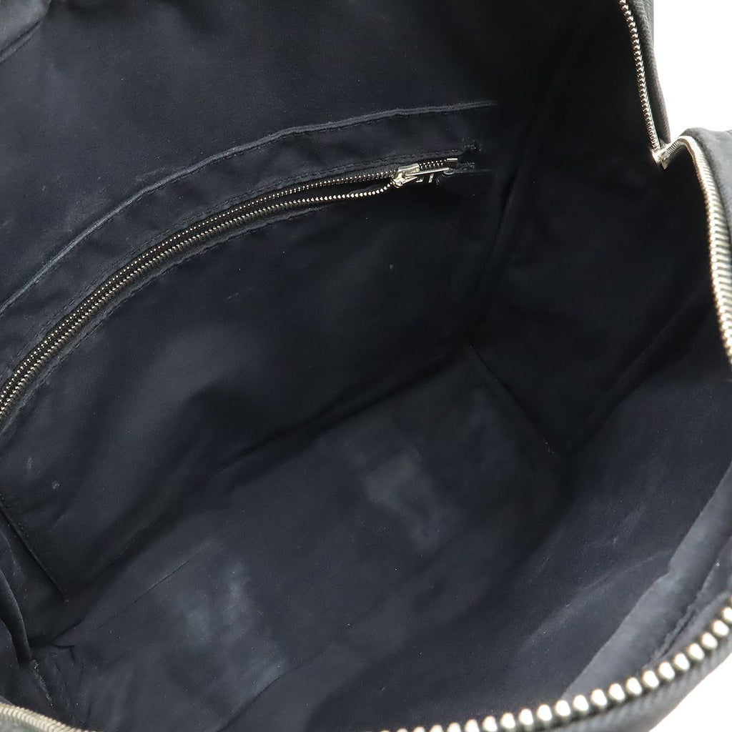 Hermes Acapulco Sac a Dos Backpack 2-Way Tote Toilet Blanc Leather Black Silver — view 7