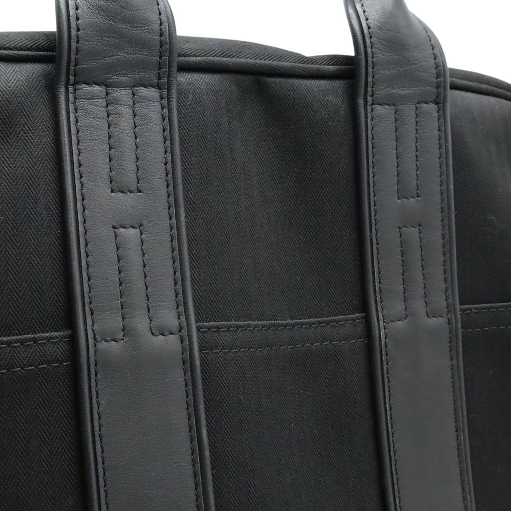 Hermes Acapulco Sac a Dos Backpack 2-Way Tote Toilet Blanc Leather Black Silver — view 9