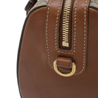 Gucci GG Supreme Mini Boston Bag 2-Way Leather Beige Brown Tea Gold — view 4